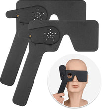 Cargar imagen en el visor de la galería, 2 piezas de oclusor oftálmico de ojos con 14 agujeros para oftalmólogos, a22 ortoptistas y ortoptistas herramientas de examen ocular (negro)