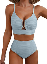 Cargar imagen en el visor de la galería, Herseas - Conjunto de bikini de 2 piezas con aro en U