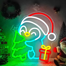 Cargar imagen en el visor de la galería, Cartel de neón de Papá Noel