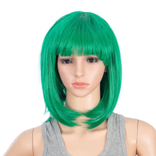 Cargar imagen en el visor de la galería, Peluca Corta, Recta con flequillo, Cosplay sintético colorido