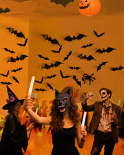 Cargar imagen en el visor de la galería, 120 unidades de Decoraciones de Murciélagos de Halloween