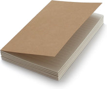 Cargar imagen en el visor de la galería, Set de diario de viaje con 6 cuadernos, Cubierta Kraft
