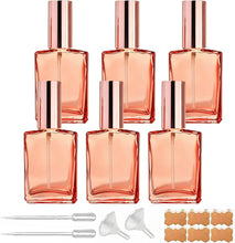 Cargar imagen en el visor de la galería, Botellas Pulverizadoras de Vidrio Transparente Recargables