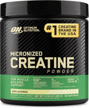 Cargar imagen en el visor de la galería, Optimum Nutrition Creatina Micronizada Monohidrato en polvo