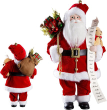 Cargar imagen en el visor de la galería, Uten Decoraciones de Navidad, figuras de Papá Noel de 18 pulgadas, calcetines de Navidad y bolsa de regalo,ln23 decoración de fiesta en casa y regalos de cumpleaños.