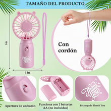 Cargar imagen en el visor de la galería, Glooglitter 36 mini ventilador de mano portátil