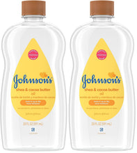 Cargar imagen en el visor de la galería, Aceite de bebé Johnson's baby con karité y manteca de cacao, 20 onzas