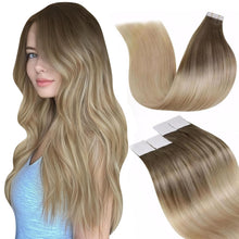 Cargar imagen en el visor de la galería, LaaVoo - Extensiones de cabello humano con cinta adhesiva