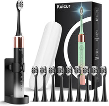 Cargar imagen en el visor de la galería, Kuicur Cepillo de dientes eléctrico Sonic para adultos y niños