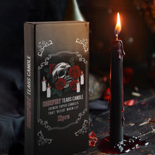 Cargar imagen en el visor de la galería, 12PCS Velas de Agudeza Negras de 10 Pulgadas, Velas de Vampiro Lacas