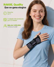 Cargar imagen en el visor de la galería, Rakiie Muñequera para túnel carpiano, férula ergonómica nocturna, Mano derecha