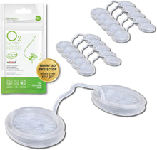 Cargar imagen en el visor de la galería, Filtros nasales O2 con filtración 3M - Pantallas nasales para alergias, polvo y humo