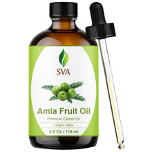 Cargar imagen en el visor de la galería, Aceite de Amla SVA 4oz (118ml) Aceite Portador Premium con Gotero para el Cuidado del Cabello