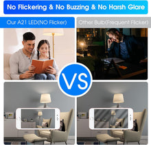 Cargar imagen en el visor de la galería, E ENERGETIC LIGHTING Paquete de 2 bombillas LED de 150 W, superbrillantes A21 blanco frío 4000 K, no regulable, 2300 lúmenes, bombillas LED de alto lúmenes, base E26, certificación UL A19
