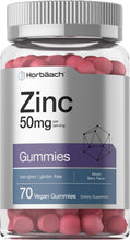 Cargar imagen en el visor de la galería, Horbäach Gomitas de zinc | 50 mg | 70 unidades | Sabor mixto de bayas | Fórmula vegana, sin OMG, sin gluten