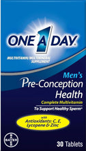 Cargar imagen en el visor de la galería, One A Day Multivitamínico de salud preconcepcional para hombres para apoyar el esperma saludable