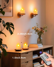 Cargar imagen en el visor de la galería, SoulBay Velas sin llama con temporizador remoto y base de carga