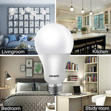 Cargar imagen en el visor de la galería, Bombilla LED A19, equivalente a 40 vatios, base media E26, bombilla LED no regulable, certificación UL A19