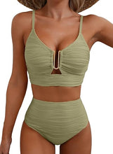 Cargar imagen en el visor de la galería, Herseas - Conjunto de bikini de 2 piezas con aro en U
