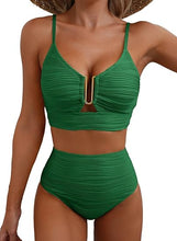Cargar imagen en el visor de la galería, Herseas - Conjunto de bikini de 2 piezas con aro en U