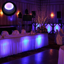 Cargar imagen en el visor de la galería, Paquete de 4 luces LED debajo de la mesa para fiestas, iluminación RGB para eventos para bodas