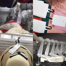Cargar imagen en el visor de la galería, 500 ganchos de exhibición de calcetines de 1 3/4 pulgadas para calcetines y sombreros