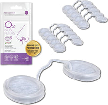 Cargar imagen en el visor de la galería, Filtros nasales O2 con filtración 3M - Pantallas nasales para alergias, polvo y humo