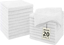 Cargar imagen en el visor de la galería, Toallitas de baño - Paquete de 20 - Toallas faciales (30 x 30 cm)