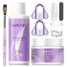 Cargar imagen en el visor de la galería, Kit de uñas acrílicas SAVILAND para principiantes