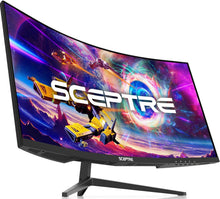 Cargar imagen en el visor de la galería, Monitor Sceptre para juegos, curvado, de 30 pulgadas, 21:9 2560x1080, ultraancho/