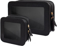 Cargar imagen en el visor de la galería, Pequeña bolsa de maquillaje transparente para mujer