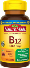 Cargar imagen en el visor de la galería, Nature Made Vitamina B12 1000 mcg