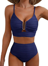Cargar imagen en el visor de la galería, Herseas - Conjunto de bikini de 2 piezas con aro en U
