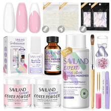 Cargar imagen en el visor de la galería, Kit de uñas acrílicas SAVILAND para principiantes