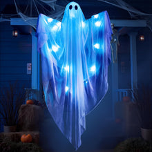 Cargar imagen en el visor de la galería, JOYIN Halloween Hanging Light up Ghost con luz LED azul espeluznante