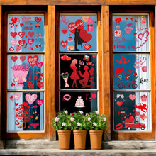 Cargar imagen en el visor de la galería, 9 hojas Decoración de Ventanas para Valentín