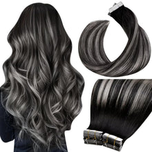 Cargar imagen en el visor de la galería, LaaVoo - Extensiones de cabello humano con cinta adhesiva