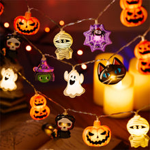 Cargar imagen en el visor de la galería, Decoraciones de luces de cadena de Halloween LOLStar, luces de hadas de Halloween de 9.8FT 20 LED