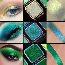 Cargar imagen en el visor de la galería, Paleta de maquillaje de sombras de ojos verdes
