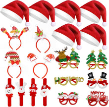 Cargar imagen en el visor de la galería, 20 piezas de sombreros para fiestas de Navidad