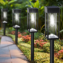 Cargar imagen en el visor de la galería, Paquete de 6 luces solares para caminos al aire libre, 12 horas, impermeables, IP65, luces solares para caminos al aire libre, alimentadas por energía solar...a21 Tamaño:Blanco fresco Color:6Pack