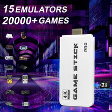 Cargar imagen en el visor de la galería, 20000+ Games Retro Wireless Game Stick - Wireless Retro Game Console with 15 Emulators , 4K HD Output System, Plug and Play Video Game Consoles with 64GB TF Card, 2.4G Wireless Controllers - Gift for Gamers of All Ages A19