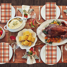 Cargar imagen en el visor de la galería, Quera - Paquete de 100 servilletas de otoño para invitados, calabaza, especias, a cuadros, toallas de mano de papel para fiesta de Acción de Gracias,ln23 servilletas desechables para fiesta de Acción de