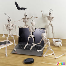 Cargar imagen en el visor de la galería, JOYIN 5 PCS Decoración de esqueleto de Halloween posable de 16 pulgadas