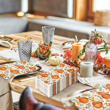 Cargar imagen en el visor de la galería, AnyDesign - 80 servilletas de papel desechables para invitados de otoño, acuarela, flores, calabaza,ln23 servilletas de papel desechables para cena de flores de otoño para suministros de baño de