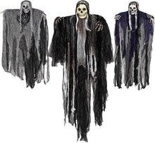 Cargar imagen en el visor de la galería, JOYIN 3 Pack Decoraciones colgantes de fantasmas de esqueleto de Halloween