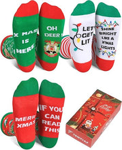 Cargar imagen en el visor de la galería, Calcetines de Navidad divertidos para mujeres