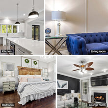 Cargar imagen en el visor de la galería, Paquete de 24 bombillas LED A19 de luz diurna de 5000 K, equivalente a 60 W, 8.5 vatios eficientes, 800 lúmenes, base media E26, no regulable, certificación ETL/UL A19