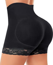 Cargar imagen en el visor de la galería, Ropa interior acolchada para mujer con levantamiento de glúteos