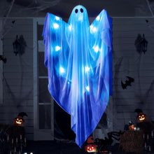 Cargar imagen en el visor de la galería, JOYIN Halloween Hanging Light up Ghost con luz LED azul espeluznante